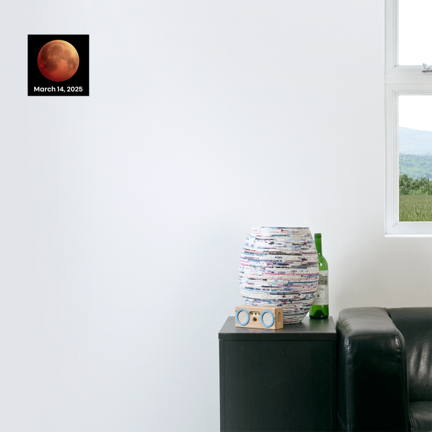 Total Lunar Eclipse Blood Moon – March 14, 2025 Eclipse by ArtistTee ⭐⭐⭐⭐⭐